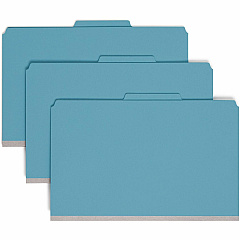 Smead SafeSHIELD 2/5 Tab Cut Legal Recycled Classification Folder 8 1/2" x 14" - 2" Expansion - 2 x 2S Fastener - 2" for Folder, 1" for Divider - Top Tab Location - Right of Center Tab Position - 2 Divider - 25 pt. - 1 Plys - Pressboard - Blue - R (19204) Smead SafeSHIELD 2/5 Tab Cut Legal Recycled Classification Folder 8 1/2" x 14" - 2" Expansion - 2 x 2S Fastener - 2" for Folder, 1" for Divider - Top Tab Location - Right of Center Tab Position - 2 Divider - 25 pt. - 1 Plys - Pressboard - Blue - R (19204)