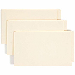 Smead Straight Tab Cut Letter Recycled Fastener Folder 8 1/2" x 11" - 3/4" Expansion - 2 x 2S Fastener - 2" for Folder - 11 pt. - 2 Plys - Manila - Reinforced Tab - 10% Recycled - 50 / Box (34117)