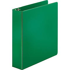 Business Source Basic Round-ring Binder 2" Binder Capacity - Letter - 8 1/2" x 11" Sheet Size - 3 Ring - Fastener: Round Ring - Vinyl - Green - Open and Closed Triggers - 1 Each (BSN28558)