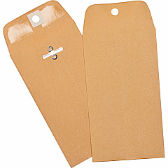 Business Source Heavy Duty Clasp Envelope Clasp - 3 3/8" Width x 6" Length - 28 lb - Clasp - Brown Kraft - Kraft - 1 Box (BSN36669)