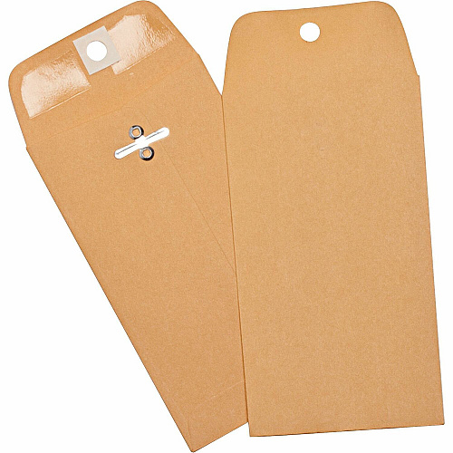 Business Source Heavy Duty Clasp Envelope Clasp - 3 3/8" Width x 6" Length - 28 lb - Clasp - Brown Kraft - Kraft - 1 Box (BSN36669)