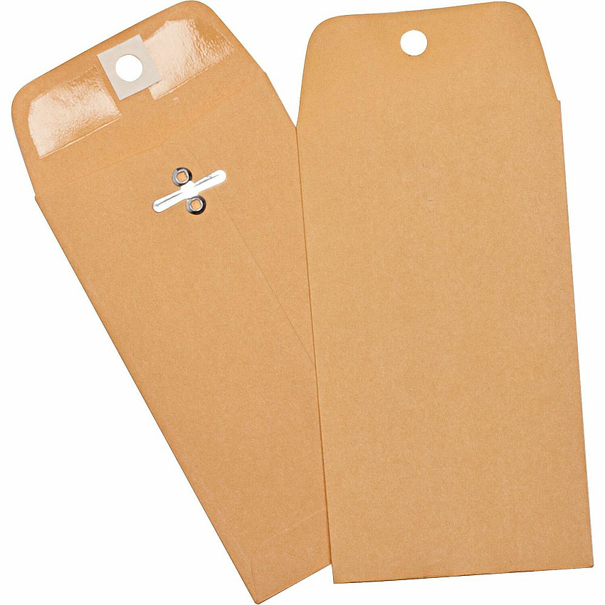 Business Source Heavy Duty Clasp Envelope Clasp - 3 3/8" Width x 6" Length - 28 lb - Clasp - Brown Kraft - Kraft - 1 Box (BSN36669)