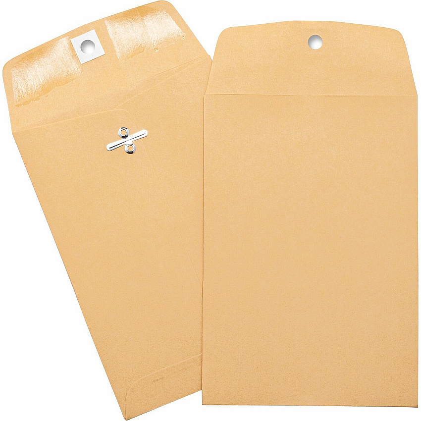 Business Source Heavy-duty Clasp Envelopes Clasp - #35 - 5" Width x 7 1/2" Length - 28 lb - Clasp - Brown Kraft - Kraft - 100 / Box (BSN36672)