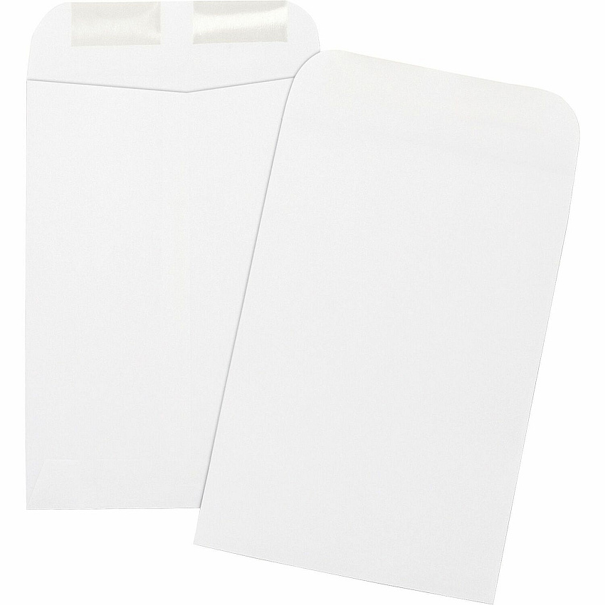 Business Source Durable Open-End Catalog Envelopes Catalog - #1 3/4 - 6 1/2" Width x 9 1/2" Length - 24 lb - Gummed - White - Wove - 500 / Box (BSN42117)