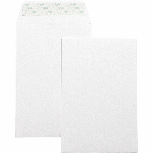 Business Source Self-Seal 6"x9" Catalog Envelopes Catalog - 6" Width x 9" Length - 28 lb - Self-sealing - White - Wove - 100 / Box (BSN42122)