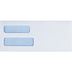Business Source No. 8-5/8 Business Check Envelopes Double Window - #8 5/8 - 8 5/8" Width x 3 5/8" Length - 24 lb - Gummed - White - Wove - 500 / Box (BSN42204) Business Source No. 8-5/8 Business Check Envelopes Double Window - #8 5/8 - 8 5/8" Width x 3 5/8" Length - 24 lb - Gummed - White - Wove - 500 / Box (BSN42204)