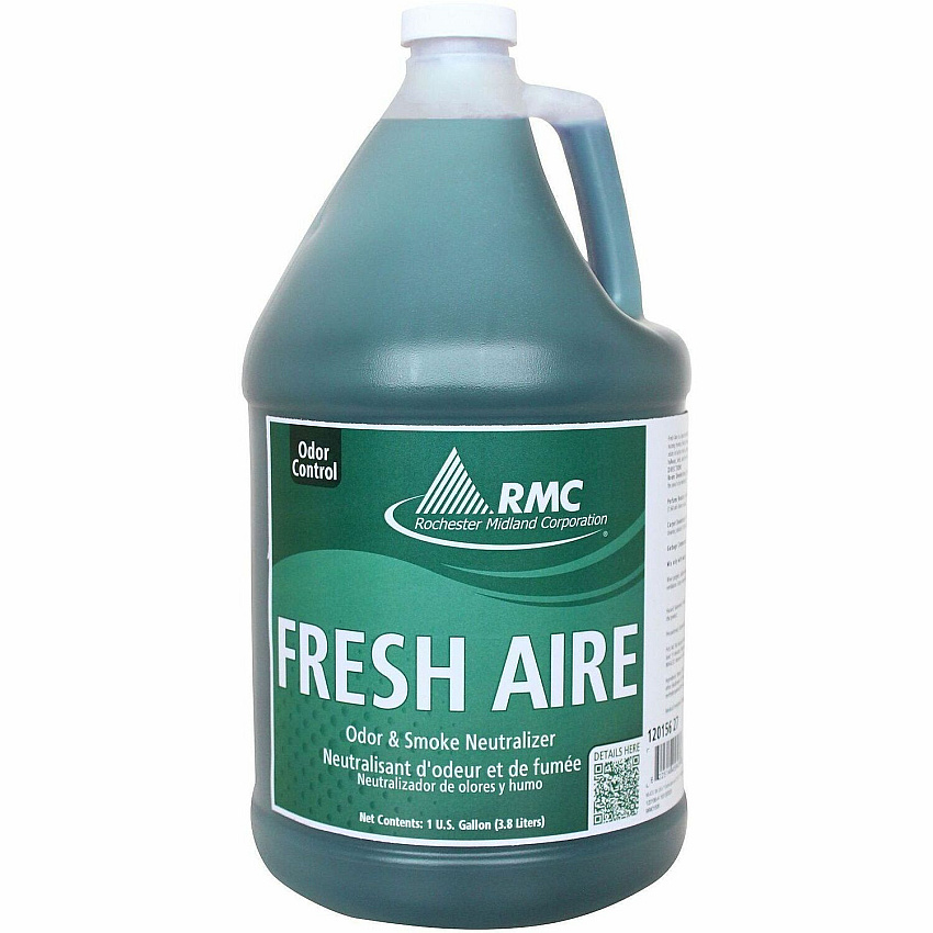 Rochester Midland RMC Fresh Aire Deodorant Concentrate Concentrate - 128 fl oz (4 quart) - Freshmint Scent - Pleasant Scent - Green - 1 Each (12015627)