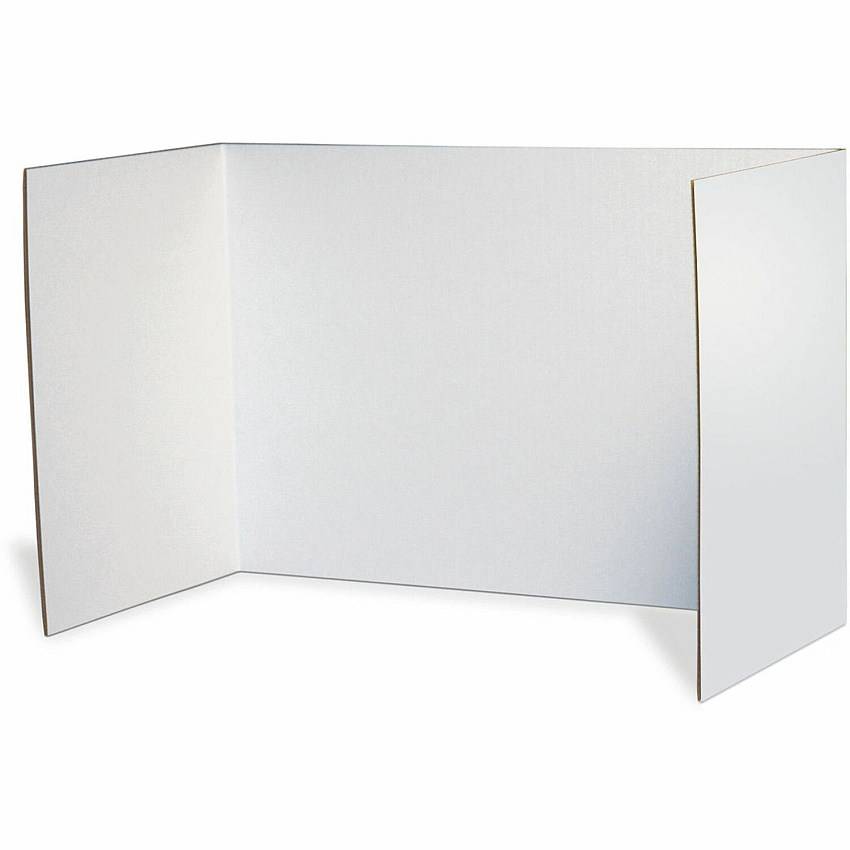 Pacon Privacy Boards 48" Width x 16" Height0.9" Length - White - 4 / Pack (3782)