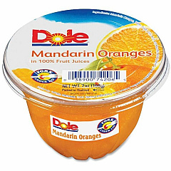 Dole Mandarin Oranges Fruit Cups Mandarin Orange - 1 Serving Cup - 7 oz - 12 / Carton (74206011) Dole Mandarin Oranges Fruit Cups Mandarin Orange - 1 Serving Cup - 7 oz - 12 / Carton (74206011)