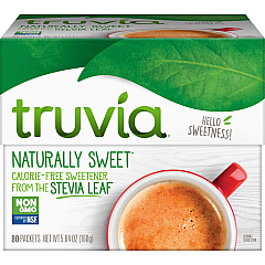 Truvia Cargill All Natural Sweetener Packets Natural Sweetener - 80 / Box (8844)