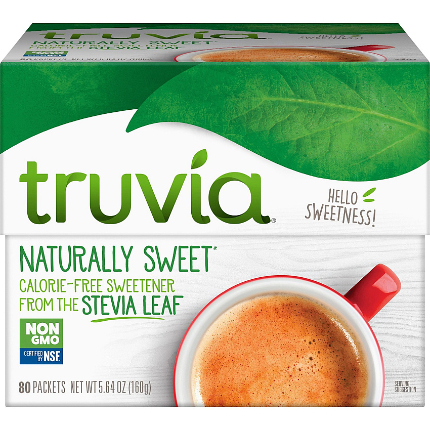 Truvia Cargill All Natural Sweetener Packets Natural Sweetener - 80 / Box (8844)