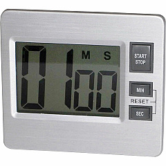 Tatco Digital Timer Desktop - Silver, Black - 1 Each (52410) Tatco Digital Timer Desktop - Silver, Black - 1 Each (52410)