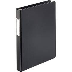 Business Source Basic Round Ring Binder w/Label Holder 1" Binder Capacity - Letter - 8 1/2" x 11" Sheet Size - 3 Ring - Fastener: Round Ring - Vinyl - Black - Recycled - Open and Closed Triggers, Label Holder - 1 Each (BSN28559) Business Source Basic Round Ring Binder w/Label Holder 1" Binder Capacity - Letter - 8 1/2" x 11" Sheet Size - 3 Ring - Fastener: Round Ring - Vinyl - Black - Recycled - Open and Closed Triggers, Label Holder - 1 Each (BSN28559)