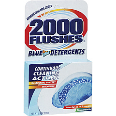 WD-40 2000 Flushes Automatic Toilet Bowl Cleaner For Toilet Bowl - Powder - 3.50 oz (0.22 lb) - Recommended For: Stain Remover - Deodorize, Long Lasting - Blue - 1 Each (201020) WD-40 2000 Flushes Automatic Toilet Bowl Cleaner For Toilet Bowl - Powder - 3.50 oz (0.22 lb) - Recommended For: Stain Remover - Deodorize, Long Lasting - Blue - 1 Each (201020)