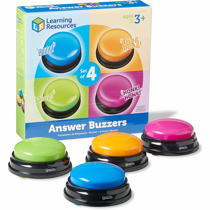 Learning Resources Answer Buzzers Set Theme/Subject: Learning - Skill Learning: Game - 3+ - 4 / Pack (LER3774)