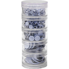 Creativity Street Storage Stacker Wiggle Eyes Craft - 560 Piece(s) - Assorted - 1 Set (3407) Creativity Street Storage Stacker Wiggle Eyes Craft - 560 Piece(s) - Assorted - 1 Set (3407)