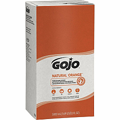 Gojo&reg; Natural Orange Pumice Hand Cleaner Citrus Scent - 1.32 gal - Oil Remover, Dirt Remover, Grease Remover, Soil Remover - Hand - White - Fast Acting - 1 Each (755602)