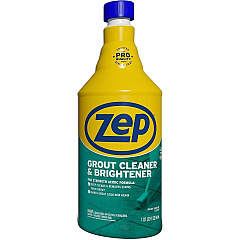 Zep Commercial Grout Cleaner and Brightener For Grout, Professional, Tile, Floor, Bathroom - 32 fl oz (1 quart) - Easy to Use, Durable - Yellow - 1 Each (ZU104632)