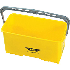 Ettore 6-gallon Super Bucket 6 gal - Handle, Secure Grip - 10.5" x 21.8" x 11.8" - Yellow - 1 Each (85000)