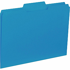 Business Source 1/3 Tab Cut Letter Recycled Top Tab File Folder 8 1/2" x 11" - Top Tab Location - Assorted Tab Position - 11 pt. - 1 Plys - Blue - 10% Recycled - 100 / Box (BSN43562) Business Source 1/3 Tab Cut Letter Recycled Top Tab File Folder 8 1/2" x 11" - Top Tab Location - Assorted Tab Position - 11 pt. - 1 Plys - Blue - 10% Recycled - 100 / Box (BSN43562)