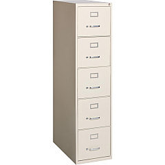 Lorell Fortress Series 26-1/2" Commercial-Grade Vertical File Cabinet 15" Width x 26.5" Depth x 61" Height - 5 x Drawer(s) for File - Letter - Vertical - Ball-bearing Suspension, Heavy Duty, Security Lock - Putty - Steel - Recycled - 1 Each (LLR48497) Lorell Fortress Series 26-1/2" Commercial-Grade Vertical File Cabinet 15" Width x 26.5" Depth x 61" Height - 5 x Drawer(s) for File - Letter - Vertical - Ball-bearing Suspension, Heavy Duty, Security Lock - Putty - Steel - Recycled - 1 Each (LLR48497)