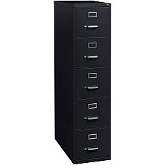 Lorell Fortress Series 26-1/2" Commercial-Grade Vertical File Cabinet 15" Width x 26.5" Depth x 61.6" Height - 5 x Drawer(s) for File - Letter - Vertical - Heavy Duty, Security Lock, Ball-bearing Suspension - Black - Steel - Recycled - 1 Each (LLR48498) Lorell Fortress Series 26-1/2" Commercial-Grade Vertical File Cabinet 15" Width x 26.5" Depth x 61.6" Height - 5 x Drawer(s) for File - Letter - Vertical - Heavy Duty, Security Lock, Ball-bearing Suspension - Black - Steel - Recycled - 1 Each (LLR48498)