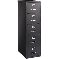 Lorell Fortress Series 26-1/2" Commercial-Grade Vertical File Cabinet 18" Width x 26.5" Depth x 61" Height - 5 x Drawer(s) for File - Legal - Vertical - Heavy Duty, Security Lock, Ball-bearing Suspension - Black - Steel - Recycled - 1 Each (LLR48501) Lorell Fortress Series 26-1/2" Commercial-Grade Vertical File Cabinet 18" Width x 26.5" Depth x 61" Height - 5 x Drawer(s) for File - Legal - Vertical - Heavy Duty, Security Lock, Ball-bearing Suspension - Black - Steel - Recycled - 1 Each (LLR48501)