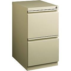 Lorell 20" File/File Mobile File Cabinet with Full-Width Pull 15" Width x 20" Depth x 27.7" Height - Letter - Recessed Handle, Ball-bearing Suspension, Security Lock - Putty - Steel - Recycled - 1 Each (LLR49523) Lorell 20" File/File Mobile File Cabinet with Full-Width Pull 15" Width x 20" Depth x 27.7" Height - Letter - Recessed Handle, Ball-bearing Suspension, Security Lock - Putty - Steel - Recycled - 1 Each (LLR49523)