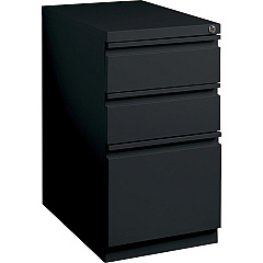 Lorell 23" Box/Box/File Mobile File Cabinet with Full-Width Pull 15" Width x 22.9" Depth x 27.7" Height - Letter - Vertical - Security Lock, Recessed Handle, Ball-bearing Suspension - Black - Steel - Recycled - 1 Each (LLR49527) Lorell 23" Box/Box/File Mobile File Cabinet with Full-Width Pull 15" Width x 22.9" Depth x 27.7" Height - Letter - Vertical - Security Lock, Recessed Handle, Ball-bearing Suspension - Black - Steel - Recycled - 1 Each (LLR49527)