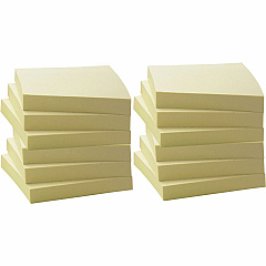 Business Source Yellow Adhesive Notes 3" Flag/Note Width x 3" Flag/Note Length - Square - 100 Sheets per Pad - Unruled - Yellow - Self-adhesive, Removable - Recycled - 12 / Pack (BSN36620) Business Source Yellow Adhesive Notes 3" Flag/Note Width x 3" Flag/Note Length - Square - 100 Sheets per Pad - Unruled - Yellow - Self-adhesive, Removable - Recycled - 12 / Pack (BSN36620)
