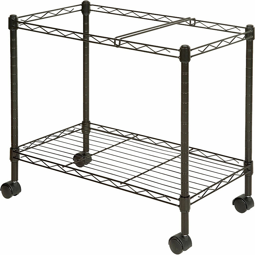 Lorell Mobile File Cart 4 Casters - Steel - 12.88" Width x 25.75" Depth x 20.50" Height - Black - 1 Each (LLR45651)