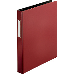 Business Source Slanted D-ring Binders 1" Binder Capacity - 3 Ring - Fastener: D-Ring - Pocket: 2, Internal - Chipboard, Polypropylene - Burgundy - PVC-free, Non-stick, Spine Label, Gap-free Ring, Non-glare, Heavy Duty, Open and Closed Triggers (BSN33106)