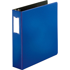 Business Source Slanted D-ring Binders 2" Binder Capacity - 3 Ring - Fastener: D-Ring - Pocket: 2, Internal - Chipboard, Polypropylene - Blue - PVC-free, Non-stick, Spine Label, Gap-free Ring, Non-glare, Heavy Duty, Open and Closed Triggers - 1 (BSN33111)