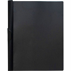Business Source Letter Report Cover 8 1/2" x 11" - 30 Sheets Capacity - Vinyl - Black - 1 Each (BSN78495)