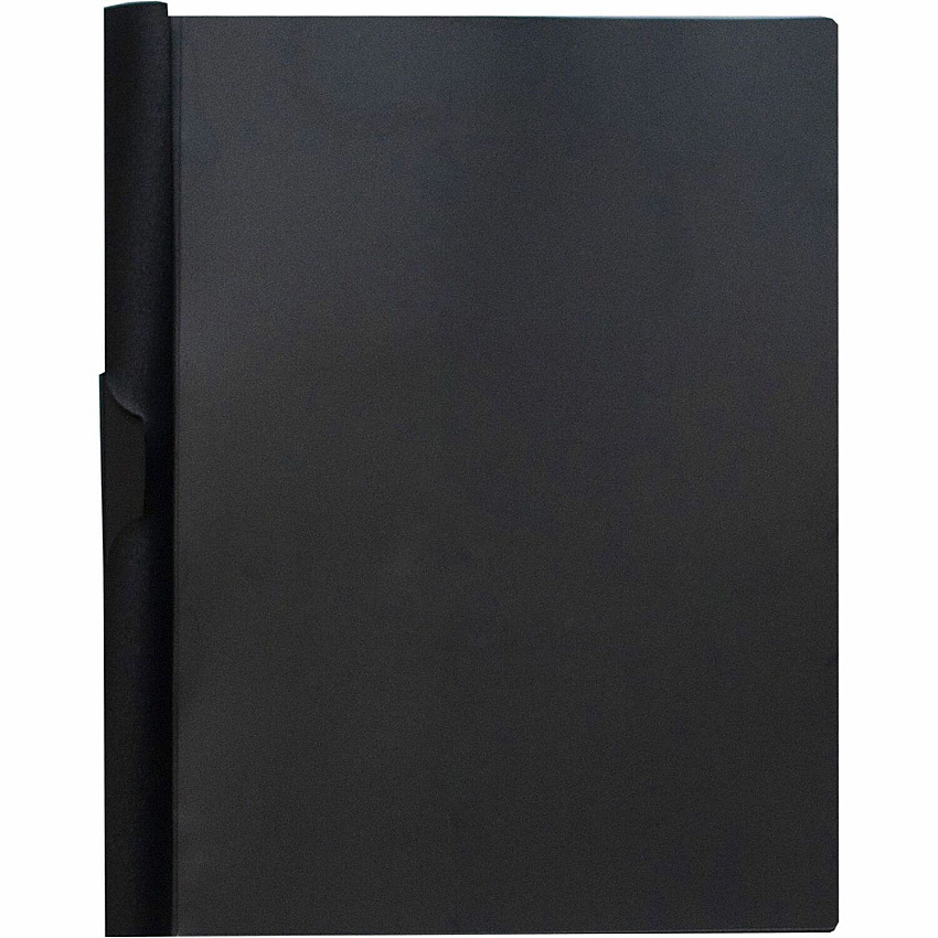 Business Source Letter Report Cover 8 1/2" x 11" - 30 Sheets Capacity - Vinyl - Black - 1 Each (BSN78495)
