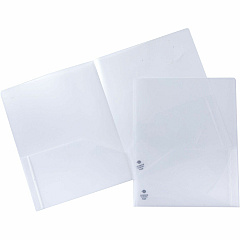 Business Source 78498 Letter Pocket Folder 8 1/2" x 11" - 60 Sheets Capacity - 2 Pocket - Poly - Clear - 5 / Pack (BSN78499) Business Source 78498 Letter Pocket Folder 8 1/2" x 11" - 60 Sheets Capacity - 2 Pocket - Poly - Clear - 5 / Pack (BSN78499)