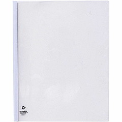 Business Source Report Cover 1/8" Folder Capacity - 8 1/8" x 11" - Polypropylene - White - 50 / Box (BSN78503)