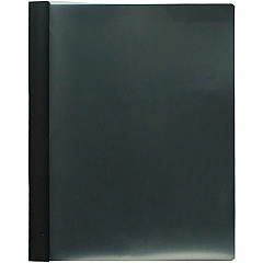 Business Source Letter Report Cover 1/2" Folder Capacity - 8 1/2" x 11" - 100 Sheets Capacity - 3 x Prong Fastener - Black - Durable, Non-stick, Heavy Duty, Water Resistant, Textured - 25 / Box (BSN78512)