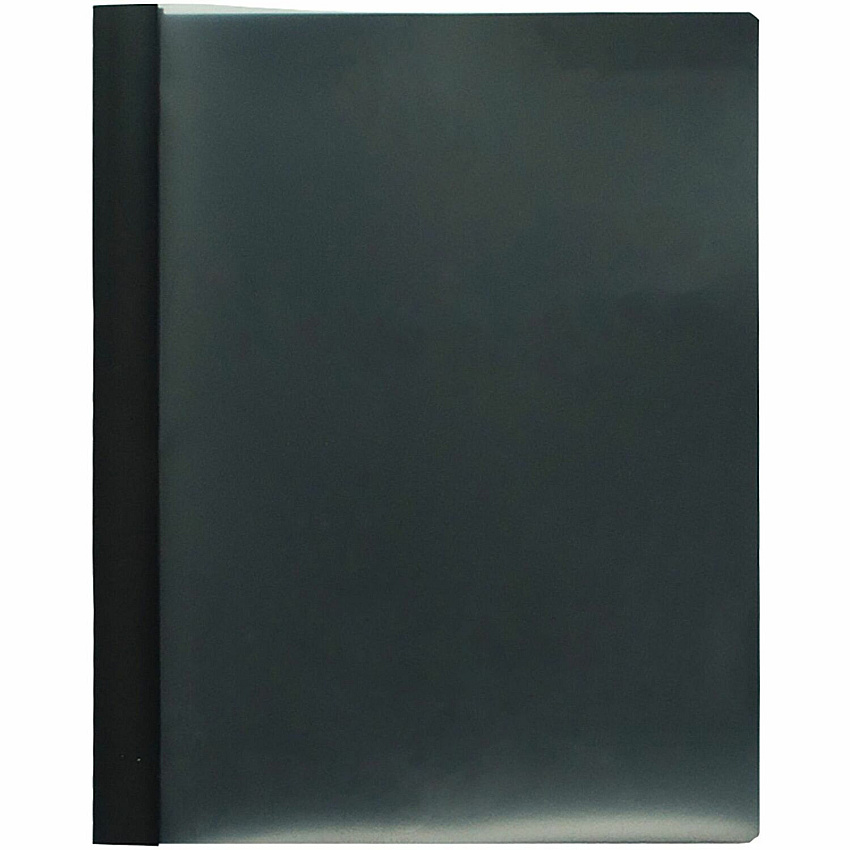 Business Source Letter Report Cover 1/2" Folder Capacity - 8 1/2" x 11" - 100 Sheets Capacity - 3 x Prong Fastener - Black - Durable, Non-stick, Heavy Duty, Water Resistant, Textured - 25 / Box (BSN78512)
