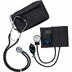 Medline Sprague Rappaport Stetho/Sphyg Combo For Blood Pressure - Latex-free - Black - 1 Each (MDS9125)