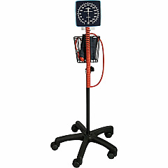 Medline Mobile Aneroid Blood Pressure Monitor For Blood Pressure - Black - 1 Each (MDS9407)
