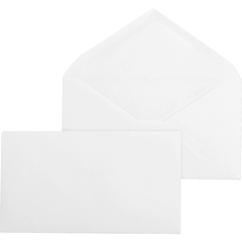 Business Source Diagonal Seam No. 9 Envelopes Business - #9 - 3 7/8" Width x 8 7/8" Length - 24 lb - Gummed - White - Wove - 500 / Box (BSN04469)