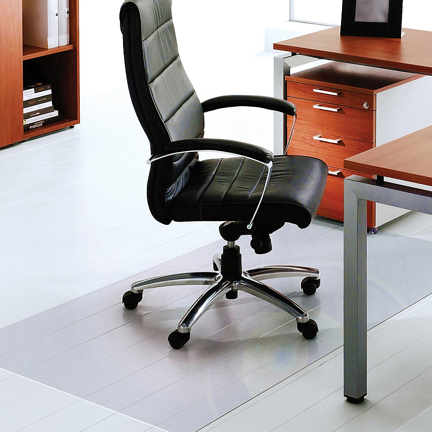 Floortex XXL Polycarbonate Rectangular Chair Mat for Hard Floors - 60" x 118" Hard Floor, Home, Office - 118" Length x 60" Width x 0.075" Depth x 0.075" Thickness - Rectangular - Polycarbonate - Clear - 1 Each - TAA Compliant (1215030019ER)
