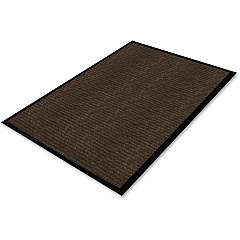 Genuine Joe Gold Dual-Rib Hard Surface Floor Mat Hard Floor - 60" Length x 36" Width - Polypropylene, Vinyl - Chocolate - 1 Each (GJO02400) Genuine Joe Gold Dual-Rib Hard Surface Floor Mat Hard Floor - 60" Length x 36" Width - Polypropylene, Vinyl - Chocolate - 1 Each (GJO02400)