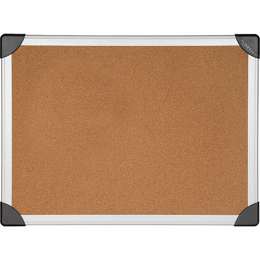 Lorell Corkboard 36" Board Height x 48" Board Width - Silver Cork, Brown Surface - Laminated, Resist Warping, Durable, Resilient - Aluminum Frame - 1 Each (LLR19192)