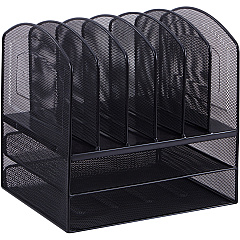 Lorell Mesh Desk Organizer 8 Compartment(s) - Sturdy - Powder Coated - Black - Steel - 1 Each (LLR37523) Lorell Mesh Desk Organizer 8 Compartment(s) - Sturdy - Powder Coated - Black - Steel - 1 Each (LLR37523)