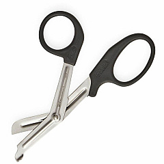 Medline Konig Bandage and Clothing Scissors 7" Overall Length Serrated Blade - Black - 1 Each (MDS0895018)