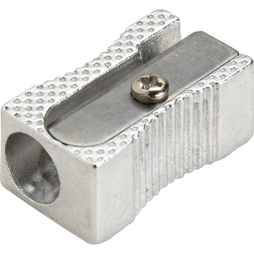 Integra Aluminum Pocket Pencil Sharpener 1 Hole(s) - Aluminum - Silver - 1 Each (42852)