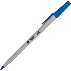 Business Source Fine Point Ballpoint Stick Pens Fine Pen Point - Blue Ink - Light Gray Barrel - Stainless Steel Tip - 12 / Dozen (BSN37502) Business Source Fine Point Ballpoint Stick Pens Fine Pen Point - Blue Ink - Light Gray Barrel - Stainless Steel Tip - 12 / Dozen (BSN37502)