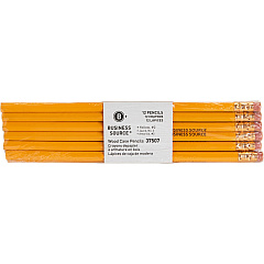 Business Source Woodcase No. 2 Pencils #2 - Yellow Wood Barrel - 12 / Dozen (BSN37507) Business Source Woodcase No. 2 Pencils #2 - Yellow Wood Barrel - 12 / Dozen (BSN37507)